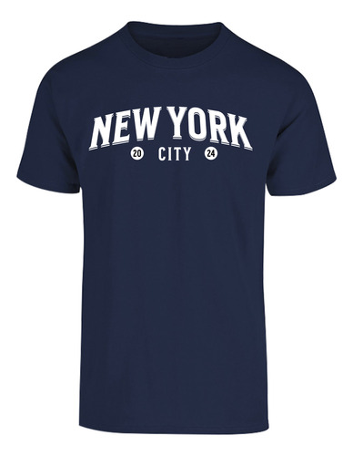 Playera Diseño New York City Letras - Moda Casual