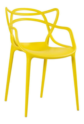 Cadeira Allegra Cozinha Ana Maria Inmetro Colorida Cores Cor da estrutura da cadeira Amarelo