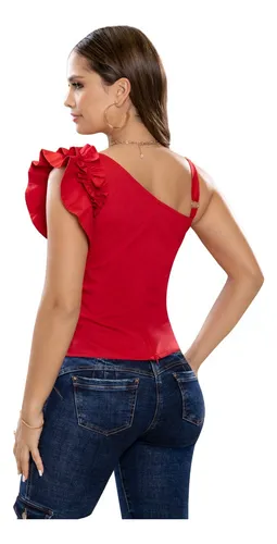 Blusas en popelina licrada new arrivals