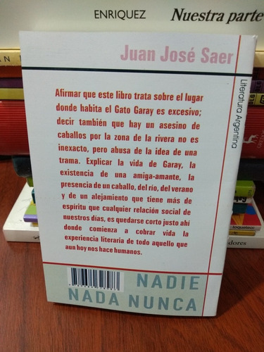 Nadie Nada Nunca, De Juan José Saer. Editorial Octaedro, Tapa Blanda En Español, 2003