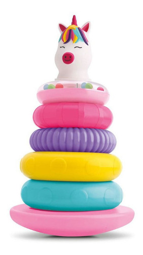 Imagem 3 de 3 de Pirâmide De Argola Diver Toys Unicórnio