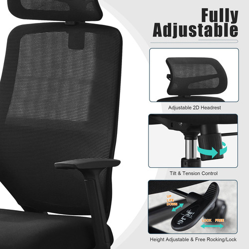 Okeysen Silla De Oficina Ergonómica Silla De Escritorio De