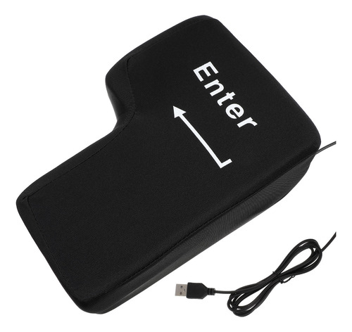 Cojín Big Enter Key Con Usb Para Aliviar El Estrés De La Ofi