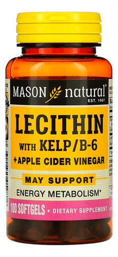 Lecithin With Kelp/b6 Plus Apple Cider Vinegar (100 Softg)
