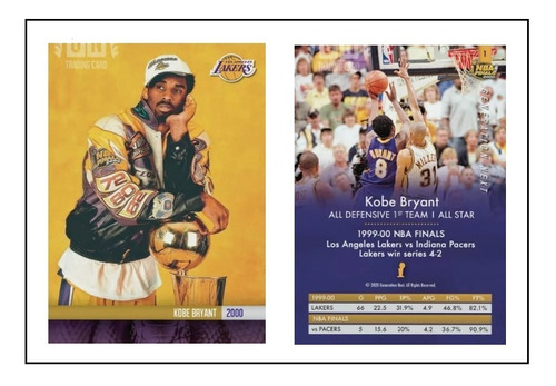 Kobe Bryant Los Lakers Nba Set 5 Campeonatos Tarjetas