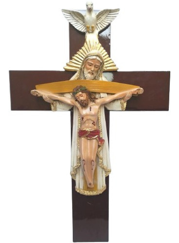 Cruz De Pared, Cristo Santísima Trinidad Religioso Artesanía