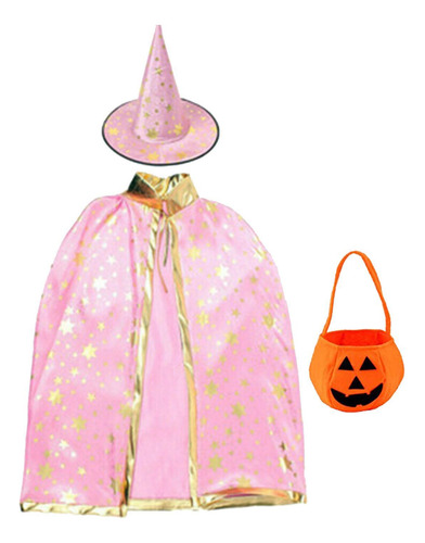 Conjunto De Disfraz De Halloween Para Niños Con Capa De