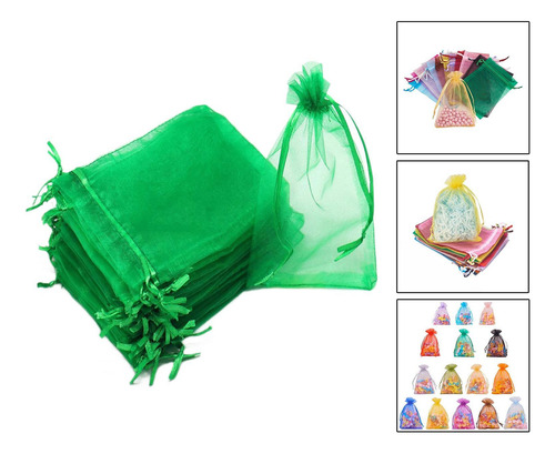 100 Bolsas De Regalo De Navidad, Bolsas De, Bolsas De Verde