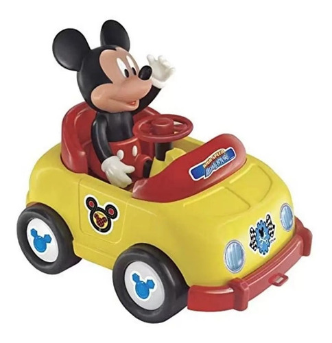 Brinquedo Disney Junior Mickey Carrinho Com Boneco 2434