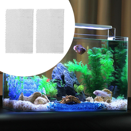 2x Filtro De Tanque De Peces De Algodón, 50cmx40cm