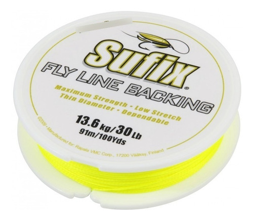 Backing Nylon Sufix 30 Libras X 91 Metros Fly Cast Blanco