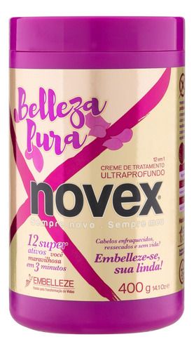  Creme de tratamento Novex Belleza Pura 400g