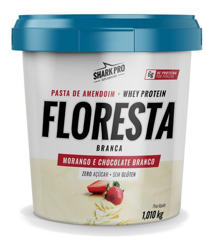 Pasta De Amendoim Floresta Branca (1kg) - Shark Pro