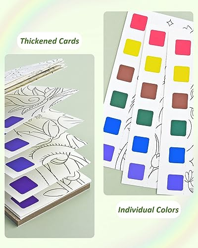 Kit De Pintura De Acuarela De Animales Con Mini Pinceles