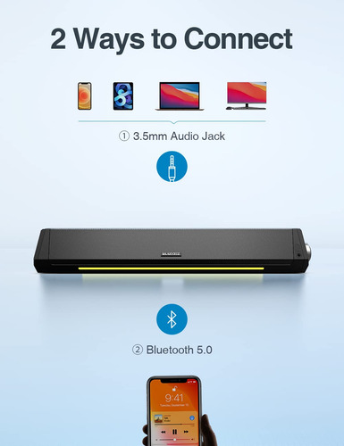 Computer Speakers Bluedee Bluetooth Soundbar Hifi Stereo
