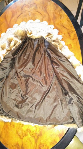 Tapado Simil Piel De Zorro Como Nuevo Talle Xxxl