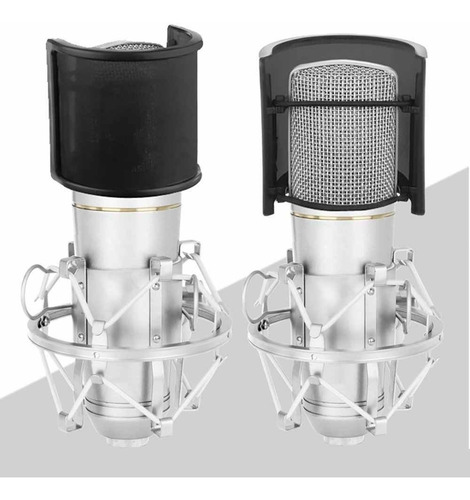 Imagen 7 de 10 de Soporte Para Micrófono Brazo + Filtro Antipop Doble Elefir