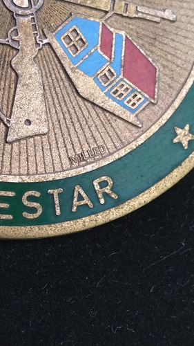 Placa Antigua Carabineros Bienestar (Usado)