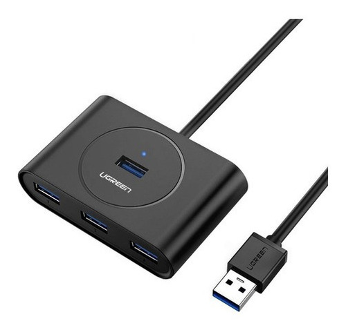 Adaptador USB 3.0 macho tipo A Ugreen 4 en 1 de 0,5 m, color negro
