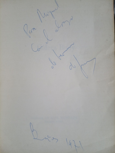Juan Gelman Cólera Buey 1 Ed. 1971 Dedicado X Autor (Usado)