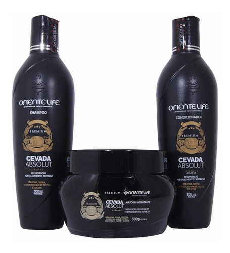 Kit Cevada Absolut Oriente Life Hidratação Cabelo Ressecado