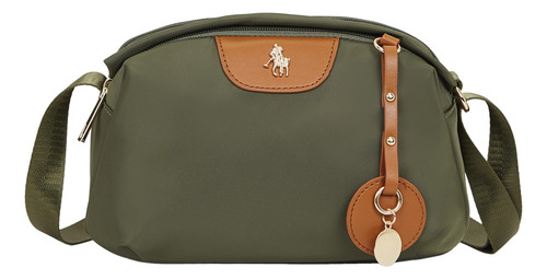 Crossbody Para Mujer Hpc Polo Modelo: 1125-olivo Color Verde