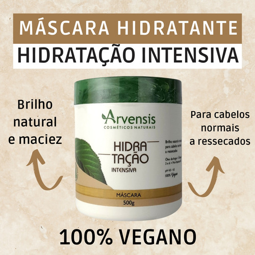 Kit Arvensis Cachos Tec Oil Hidratação Reconstrução 6 Itens