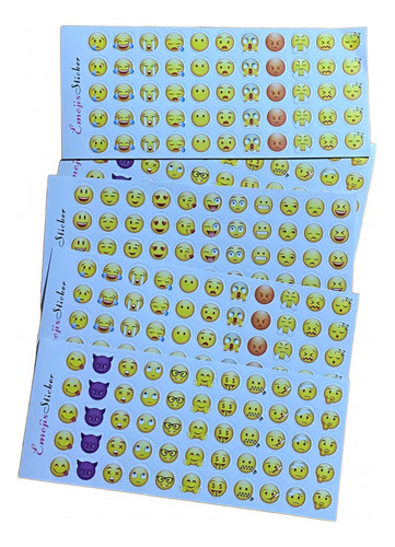 275 Emojis De Caritas Expresiones Faciales Stickers Reusable