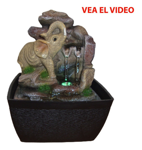 Fuente De Agua Zen Elefantes Feng Shui Para Interior