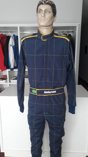 Imagem 2 de 8 de Macacão Para Kart Com Forro + 1 Par De Luva