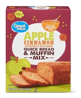 Apple Cinnamon Quick Bread Muffin Mix Harina Panqué Manzana