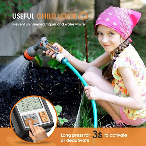Imagen 6 de 9 de Temporizador De Agua Programable 3 Sistema De Riego De