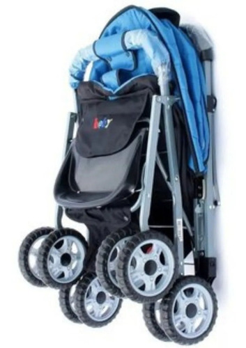 Imagen 10 de 10 de Coche Bebe Reversible+ Pañalera+cubrepie+ Toldillo+ Musical