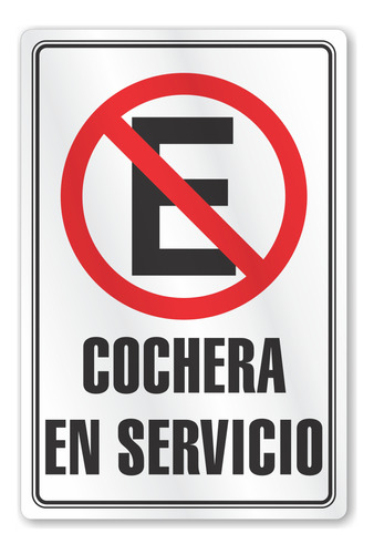 Señalética No Estacionarse Lamina Metálico 30x45