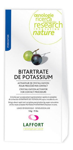 Bitartrato De Potasio Potassium Bitartrate Laffort 5 Kg 