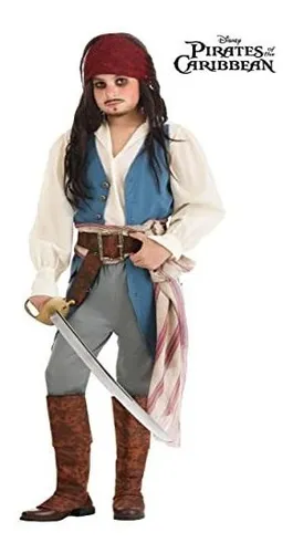 Disfraz Talla Medium Para Niño De Capitán Jack Sparrow