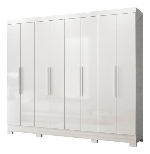 Guarda-roupa Casal 8 Portas 4 Gavetas E Pés Diplomata Wt