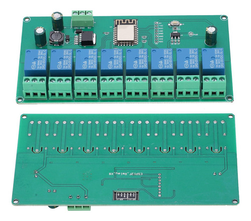 Placa Esp8266 Del Módulo De Relé Wifi P De 8 Canales