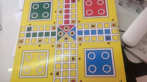 Jogo Ludo Oficial 2 Dados Estojo Tabuleiro C/ Leque E Coroa - R$ 68