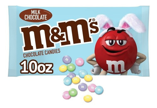 M&m's Milk Chocolate Lunetas Color Pastel Pascua 283.5g Imp