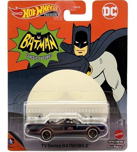 Hot Wheels Premium Batman 1966 Tv Batmobile Pneus Borracha