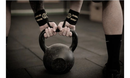 Imagem 2 de 3 de Par Munhequeira Elástica Lpo Cross Training Fit Be Stronger