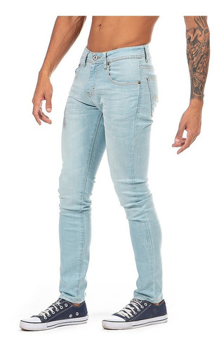 Imagen 2 de 8 de Jeans Pantalón De Mezclilla Caballero Skinny Stone Claro.