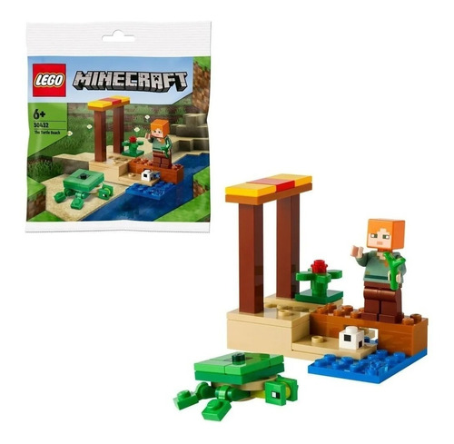 Lego Minecraft The Turtle Beach Playa Tortuga 30432