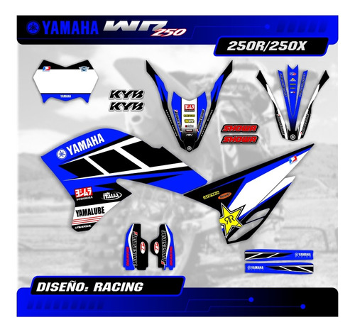 Kit Calcos Gráfica Yamaha Wr 250 R/x 