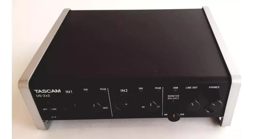 Placa Interface Áudio Tascam Us-2x2 Pré-amps Ios Compatível (Usado)