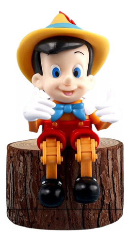 Figura De Pinocho Sentado 15 Cm 