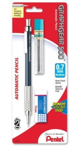 Pentel Redacción Kit Con El Gráfico Del Engranaje 500 Automá