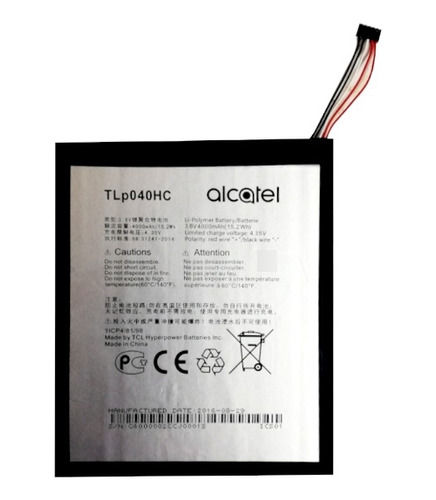 Bateria Pila Tlp040hc Alcatel 9015 Nueva Y Original
