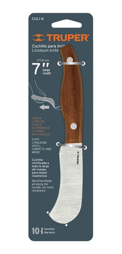 Cuchillo Para Linóleo 175mm Truper